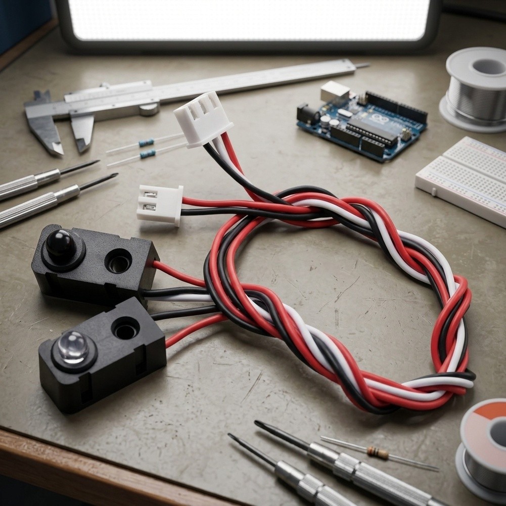 Diy Home Automation System - ชุดเซ็นเซอร์ลำแสงอินฟราเรด 4 คู่ สวิตช์ IR แบบลำแสงทะลุ