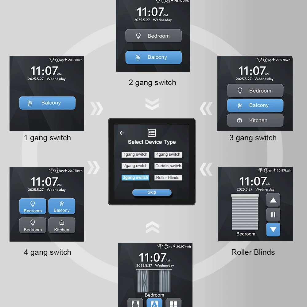 สวิตช์ไวไฟอัจฉริยะ Tuya Eu 4x4 - Diy Home Automation System บทวิจารณ์และราคา