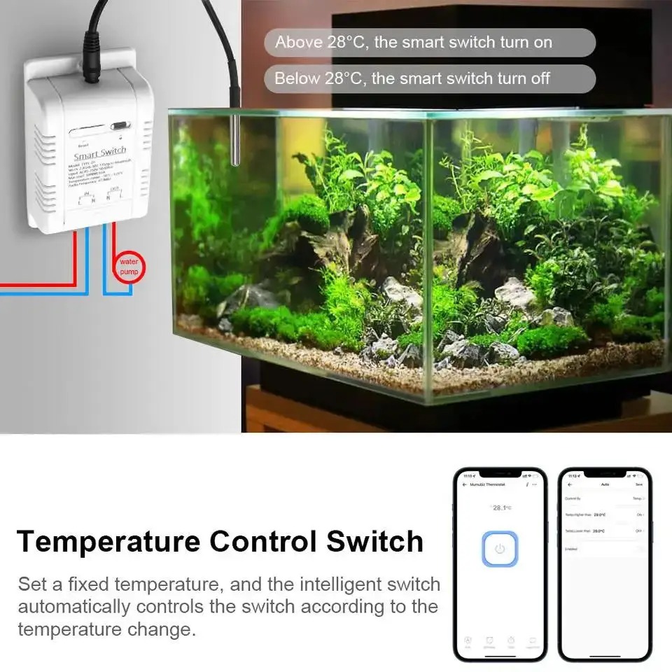 Tuya Wifi 16A/20A สมาร์ทอุณหภู - Sonoff Basic Switch บทวิจารณ์และราคา