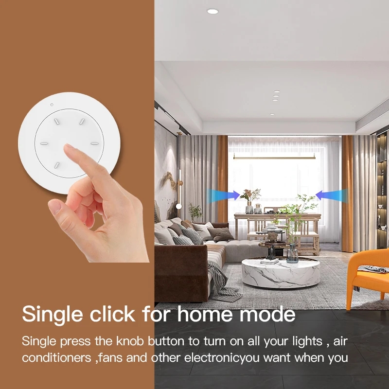 สวิตช์แบบหมุน Smart ZigBee ทำง - Home Automation Technology บทวิจารณ์และราคา