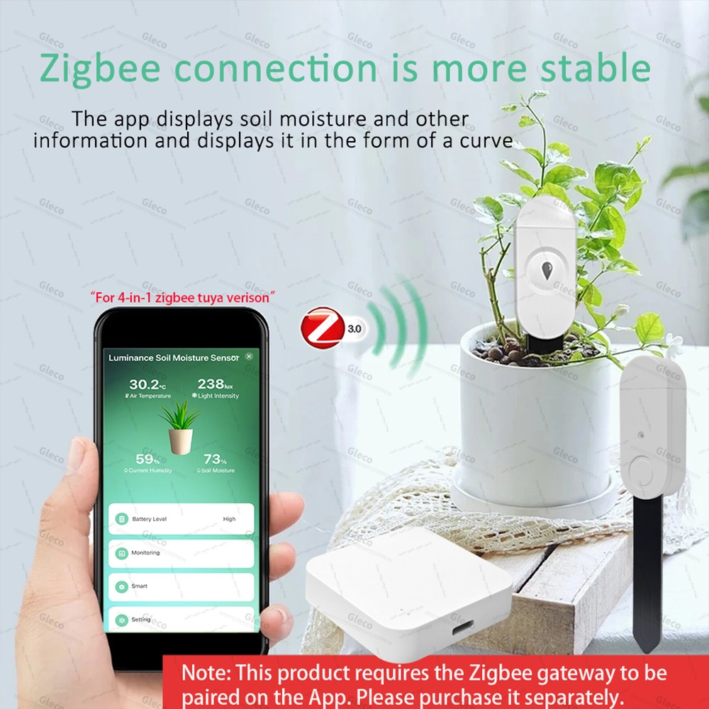 เซ็นเซอร์วัดความชื้นในดิน Zigb - Home Automation Technology บทวิจารณ์และราคา
