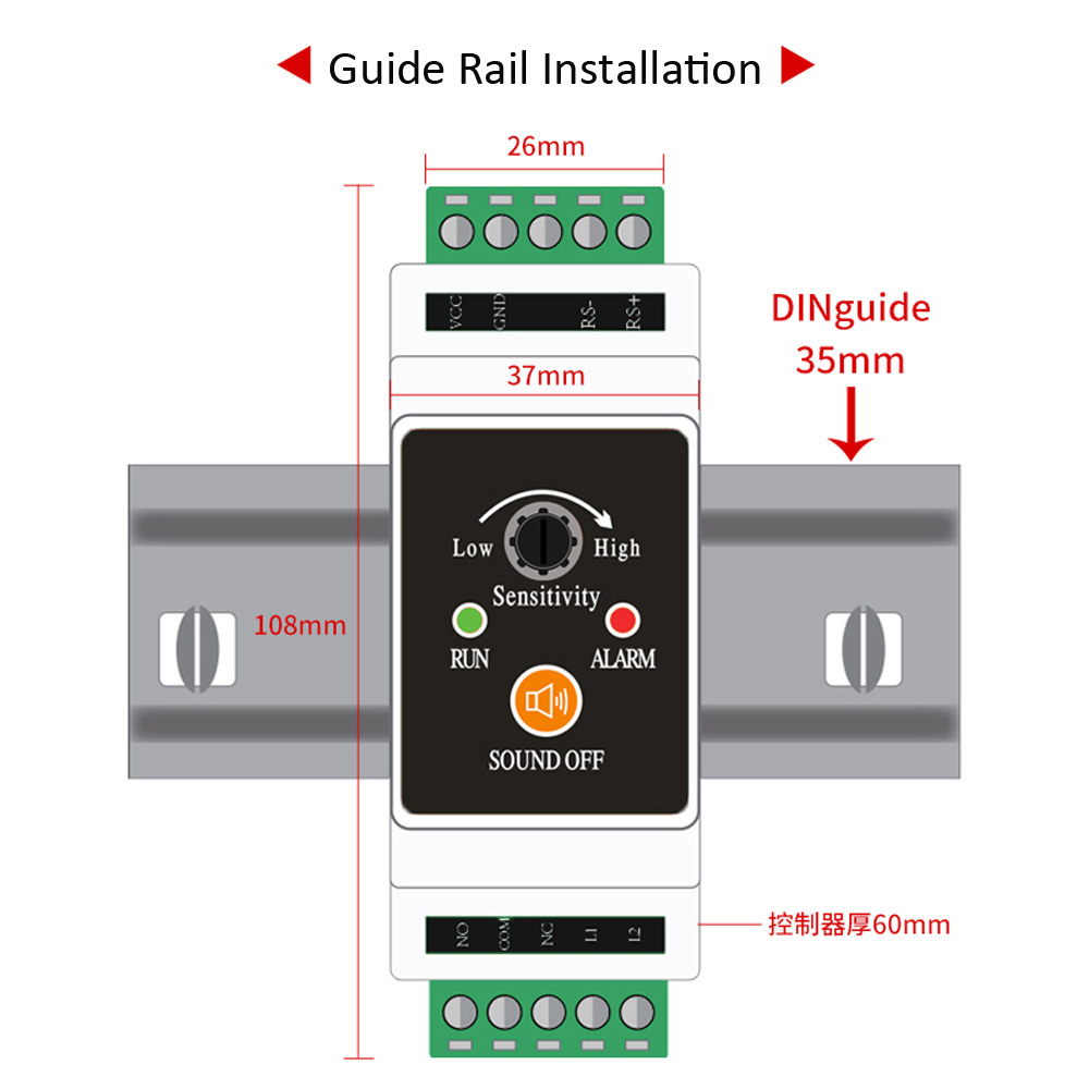 เครื่องตรวจจับการรั่วไหลของน้ำ - Water Leak Detector Wired บทวิจารณ์และราคา