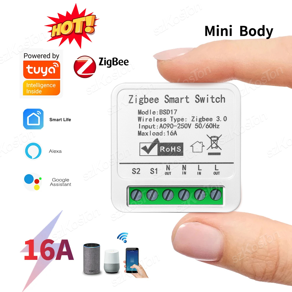 โมดูลสวิตช์อัจฉริยะ Tuya ZigBe - Home Automation Diy บทวิจารณ์และราคา